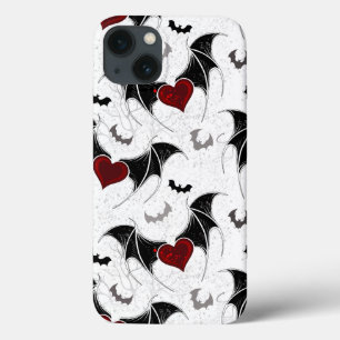 Halloween hart met zwarte vleugels Case-Mate iPhone case