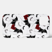 Halloween hart met zwarte vleugels Case-Mate iPhone case (Achterkant (horizontaal))