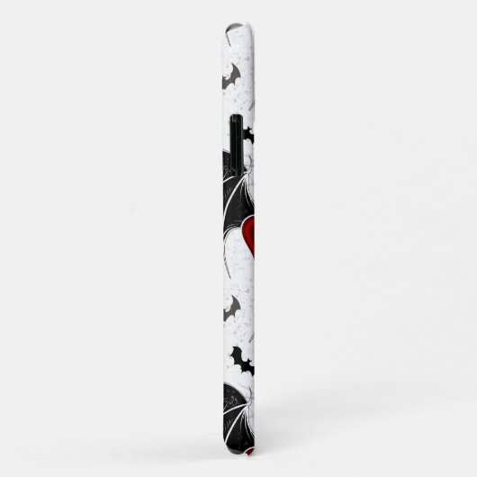 Halloween hart met zwarte vleugels Case-Mate iPhone case (Achterkant/rechts)