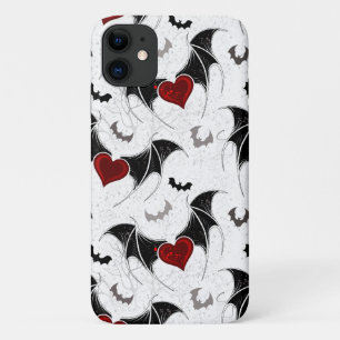 Halloween hart met zwarte vleugels Case-Mate iPhone case