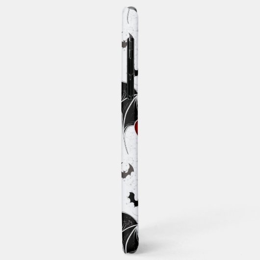 Halloween hart met zwarte vleugels Case-Mate iPhone case (Achterkant/links)