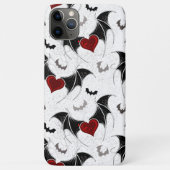Halloween hart met zwarte vleugels Case-Mate iPhone case (Achterkant)