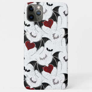 Halloween hart met zwarte vleugels Case-Mate iPhone case