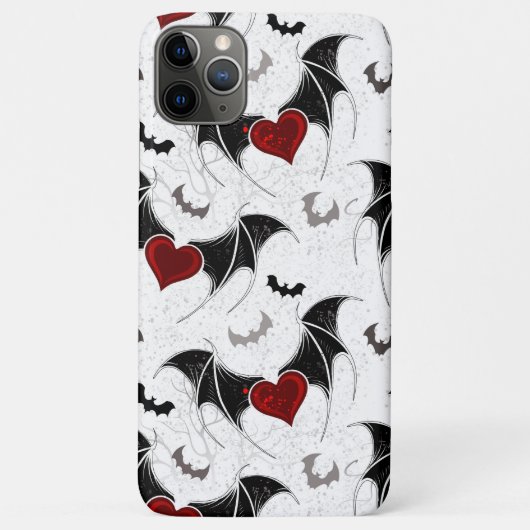 Halloween hart met zwarte vleugels Case-Mate iPhone case (Achterkant)