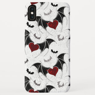 Halloween hart met zwarte vleugels Case-Mate iPhone case