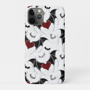 Halloween hart met zwarte vleugels Case-Mate iPhone case