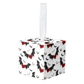 Halloween hart met zwarte vleugels decoratie (Voorkant hoekig)