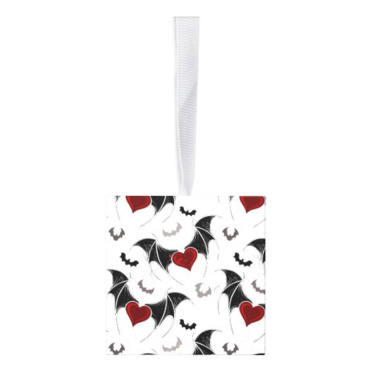 Halloween hart met zwarte vleugels decoratie (Rechts)