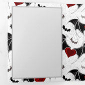 Halloween hart met zwarte vleugels drieluik kaart (Binnenzijde eerst)