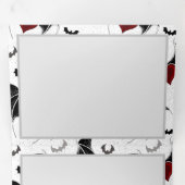 Halloween hart met zwarte vleugels drieluik programma (Binnenzijde eerst)