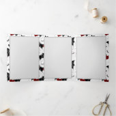 Halloween hart met zwarte vleugels drieluik programma (Binnen)