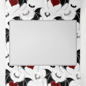 Halloween hart met zwarte vleugels drieluik uitnodiging (Binnenkant midden)