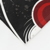 Halloween hart met zwarte vleugels fleece deken (Hoek)