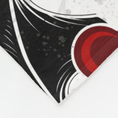 Halloween hart met zwarte vleugels fleece deken (Hoek)