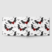 Halloween hart met zwarte vleugels gastenboek (Volledig)