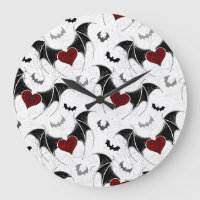 Halloween hart met zwarte vleugels