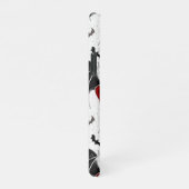 Halloween hart met zwarte vleugels iPhone hoesje (Rechterkant)