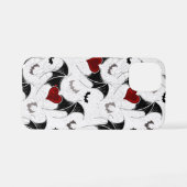 Halloween hart met zwarte vleugels iPhone hoesje (Achterkant horizontaal)