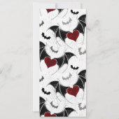 Halloween hart met zwarte vleugels kaart (Voorkant)