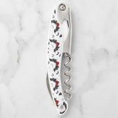 Halloween hart met zwarte vleugels kurkentrekker (Achterkant)