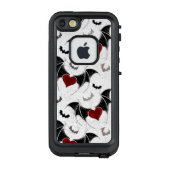 Halloween hart met zwarte vleugels LifeProof iPhone hoesje (Achterkant)