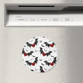 Halloween hart met zwarte vleugels magneet (Insitu (Vaatwasser))