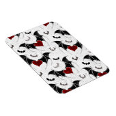 Halloween hart met zwarte vleugels magneet (Rechterzijde)