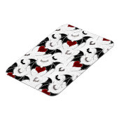 Halloween hart met zwarte vleugels magneet (Linkerzijde)