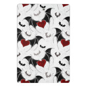 Halloween hart met zwarte vleugels mini klembord (Achterkant)