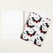 Halloween hart met zwarte vleugels planner (Display)