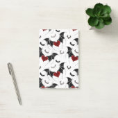 Halloween hart met zwarte vleugels post-it® notes (Kantoor)