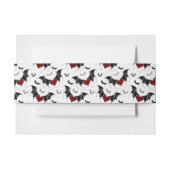 Halloween hart met zwarte vleugels uitnodigingen wikkel (Voorkant Voorbeeld)