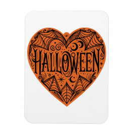 Halloween Hart, Oranje Hartvorm, Feestdag Magneet