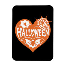 Halloween Hart, Oranje Hartvorm, Spinnenweb