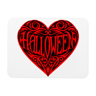 Halloween Hart, Rode Hart, Feestdag Magneet