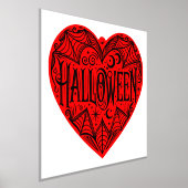 Halloween Hart, Rode Hartvorm, Feestdag Folie Afdrukken (Laagn)