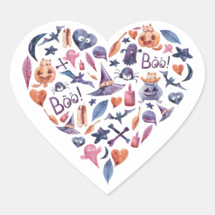 Halloween Hart Sticker