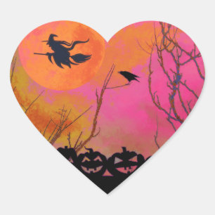 Halloween Hart Sticker