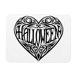 Halloween Hart, Zwart Hart, Vakantie Magneet