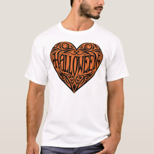 Halloween Hart, Zwart Hart, Vakantie T-shirt