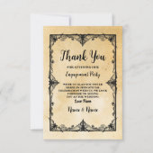 Halloween Hartelijk dank voor de bruiloft van Goth Kaart (Voorkant)