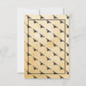 Halloween Hartelijk dank voor de bruiloft van Goth Kaart (Achterkant)