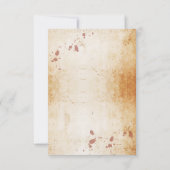 Halloween Hartelijk dank voor de bruiloft van Goth Kaart (Achterkant)