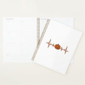 Halloween Hartslag Pompoen Vintage Vector Ontwerp_ Planner (Display)