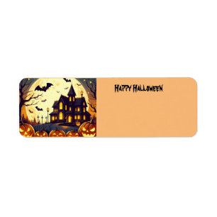 Halloween hauned house etiket