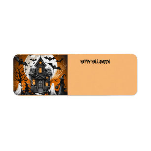 Halloween hauned house etiket