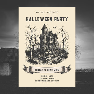 Halloween hauned house kaart