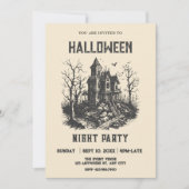 Halloween hauned house kaart (Voorkant)