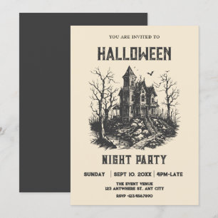 Halloween hauned house kaart
