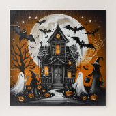 Halloween hauned house legpuzzel (Verticaal)